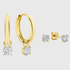 Krizalyssa | Diamond Pendant Earrings 18k Gold