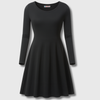 Ava | Classic Long-Sleeve Fit & Flare Dress