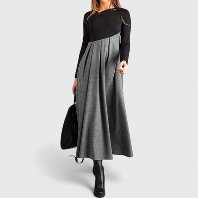 Clara | Elegant Long Sleeve Maxi Dress