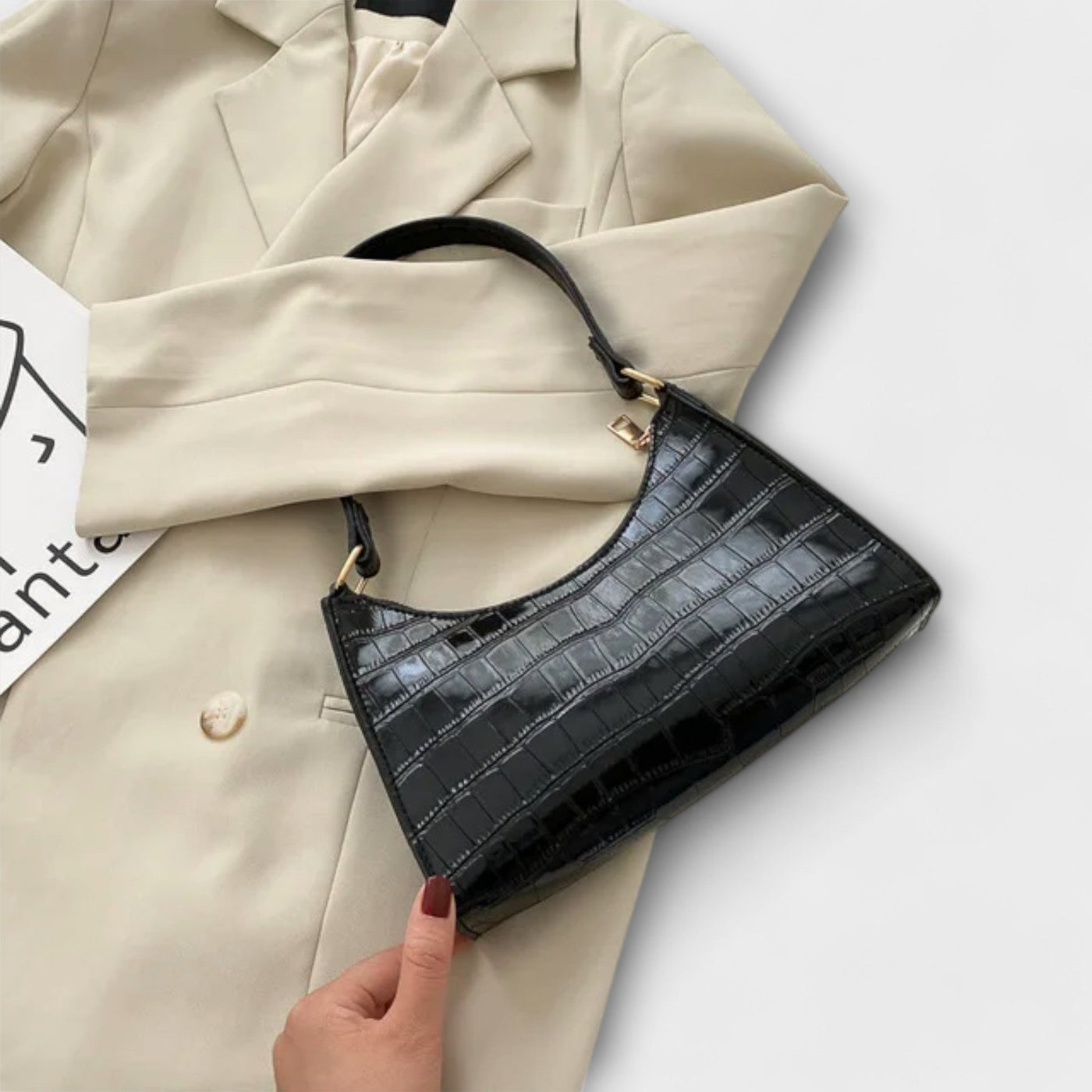 Sadie | Shiny Leather Bag