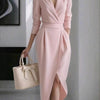 Emily | Elegant Wrap Midi Dress