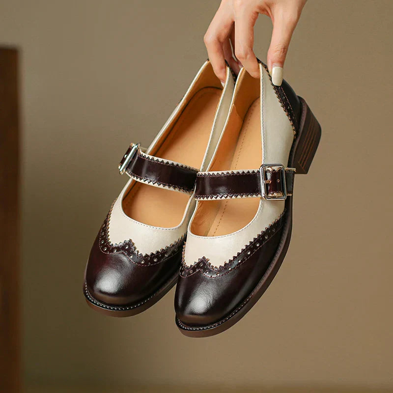 Anna | Leather Mary Janes