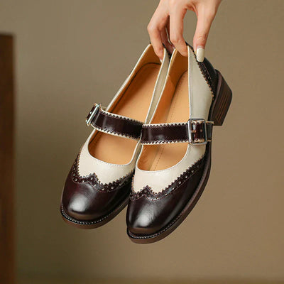 Anna | Leather Mary Janes