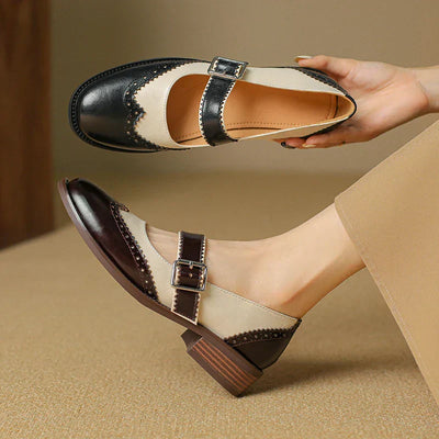 Anna | Leather Mary Janes