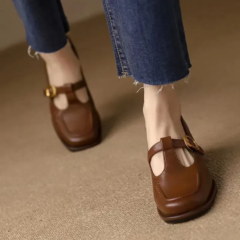 Isabelle | T-Strap Sandals