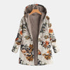 Elena | Boho Floral Sherpa Hooded Coat