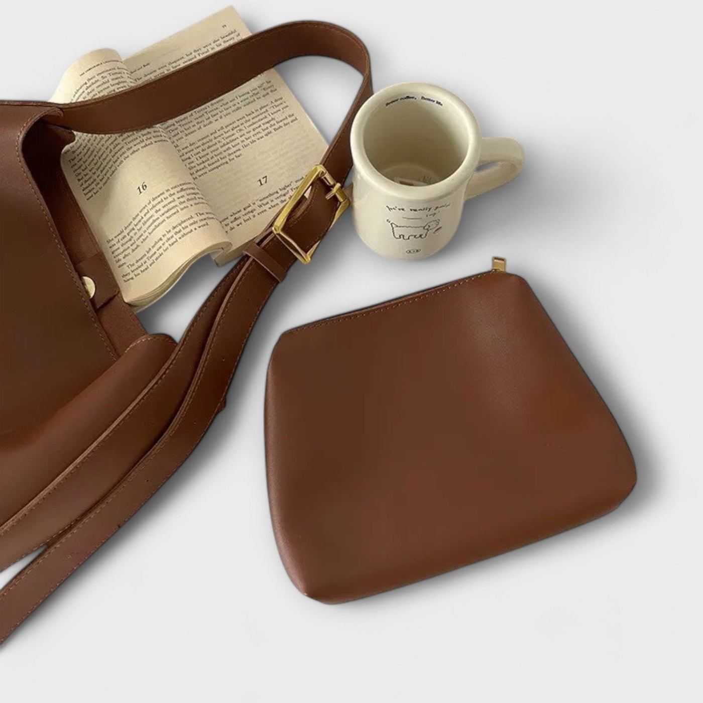 June | Elegant Leather Shoulder Bag