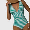 Edith | Striped Support One-Piece Swimsuit