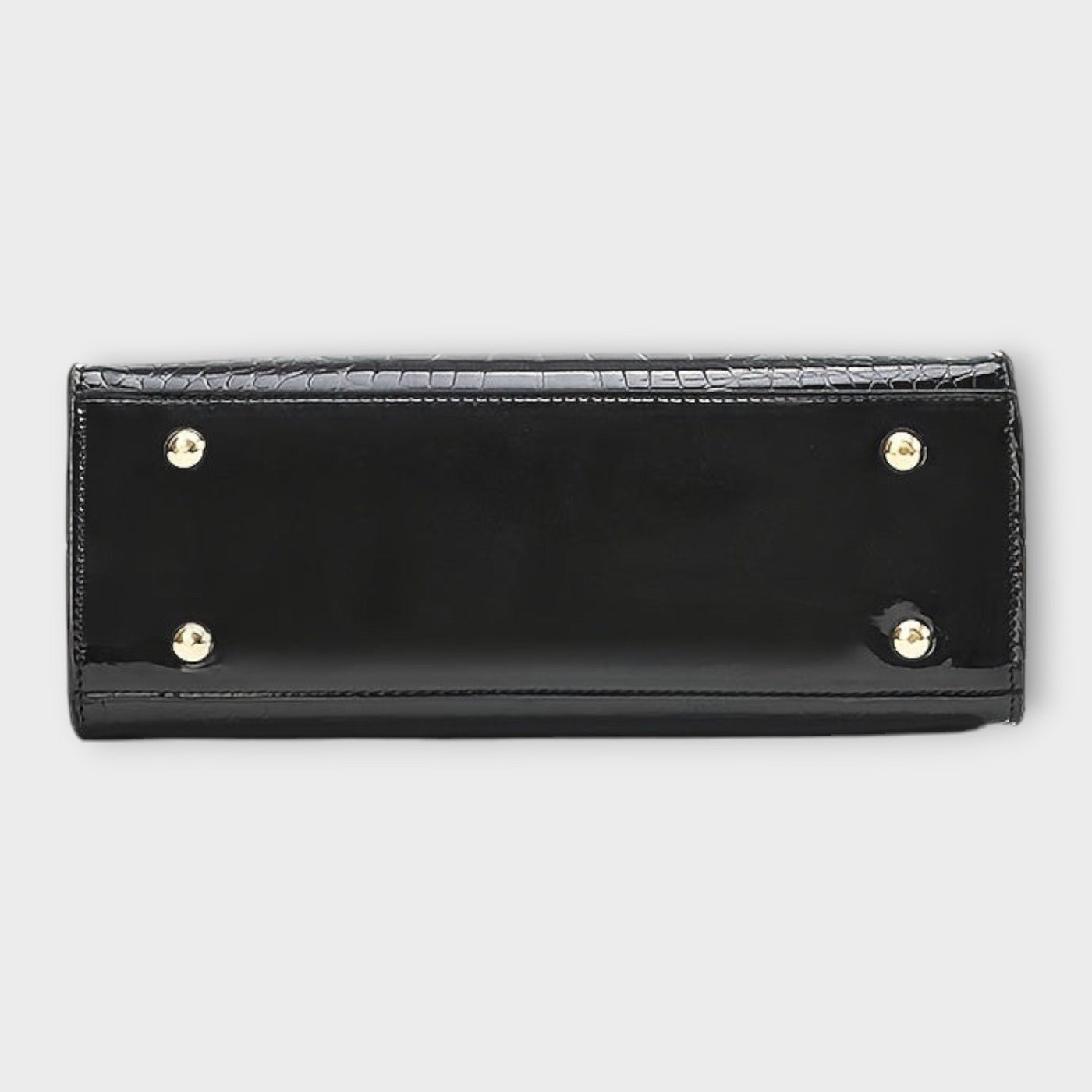 Sadie | Glossy Crocodile Pattern Handbag