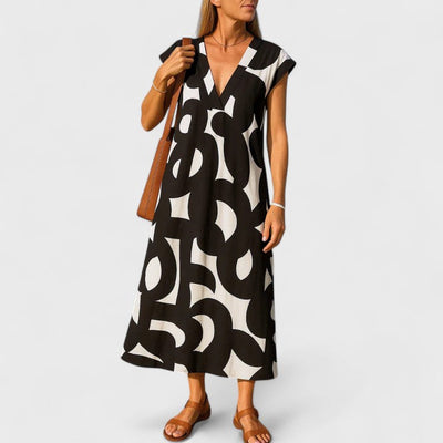Clara | Flowing V-Neck Dress